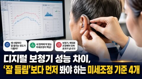 디지털 보청기 성능 차이, ‘잘 들림’보다 먼저 봐야 하는 미세조정 기준 4개 디지털 보청기 성능 차이, ‘잘 들림’보다 먼저 봐야 하는 미세조정 기준 4개