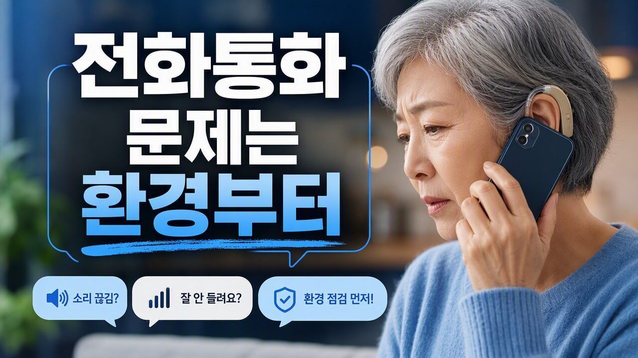 보청기와 전화통화(통화음) 문제, 보청기 설정 손대기 전에 확인할 체크리스트 6단계