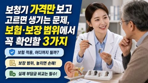 보청기 가격만 보고 고르면 생기는 문제, 보험·보장 범위에서 꼭 확인할 3가지 보청기 가격만 보고 고르면 생기는 문제, 보험·보장 범위에서 꼭 확인할 3가지