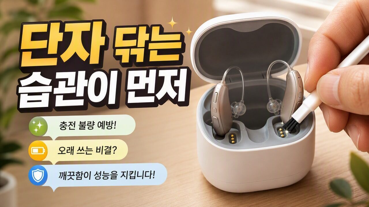 보청기 충전이 오래가다가 중간에 끊길 때, 배터리 문제보다 먼저 볼 관리 습관