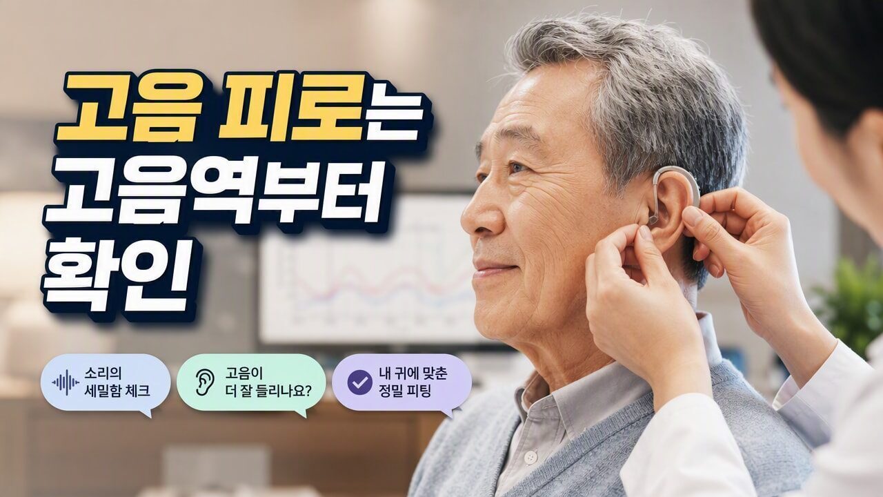 보청기 고음이 날카롭고 피곤하게 들릴 때, 볼륨보다 먼저 조절할 주파수 범위