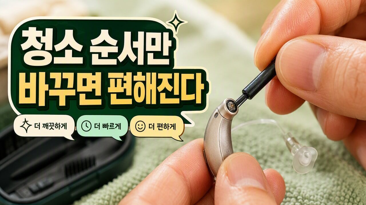 보청기 청소할 때 귀지부터 빼려다 생기는 실수, 필터 점검이 먼저인 이유