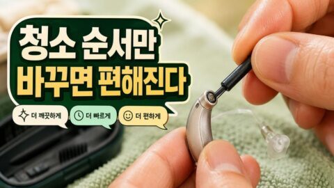 보청기 청소할 때 귀지부터 빼려다 생기는 실수, 필터 점검이 먼저인 이유