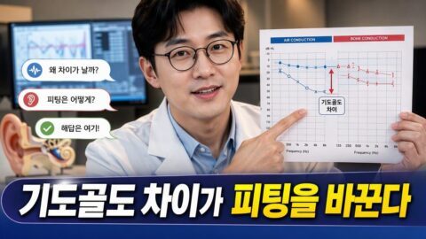 보청기 청력검사 결과지에서 기도·골도 수치, 이렇게 읽어야 피팅이 달라진다