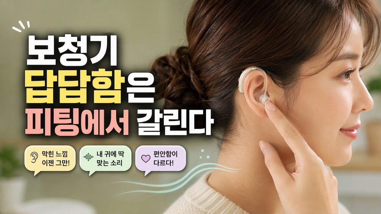 보청기 피팅 전 귀 모양(돔/이어팁) 차이, 같은 사람이어도 답답함이 달라지는 이유