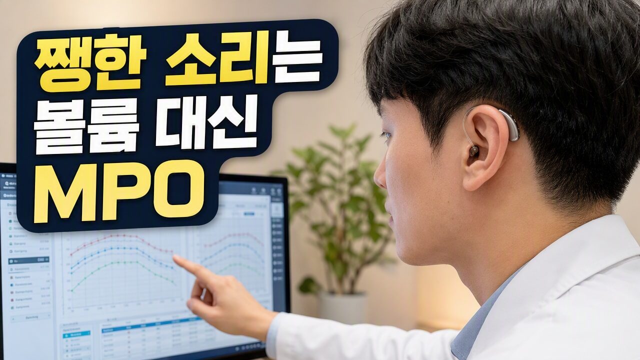 보청기 착용 후 문 닫는 소리·그릇 소리만 쨍하게 울릴 때, 최대출력(MPO)부터 점검해야 하는 이유