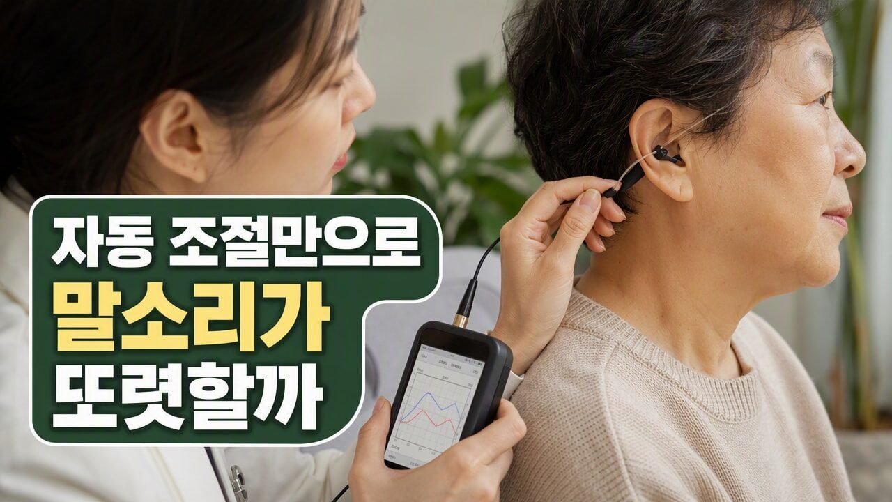 보청기 실이측정(REM) 검사, 컴퓨터 자동 피팅과 비교해 말소리 명료도가 달라지는 결정적 이유