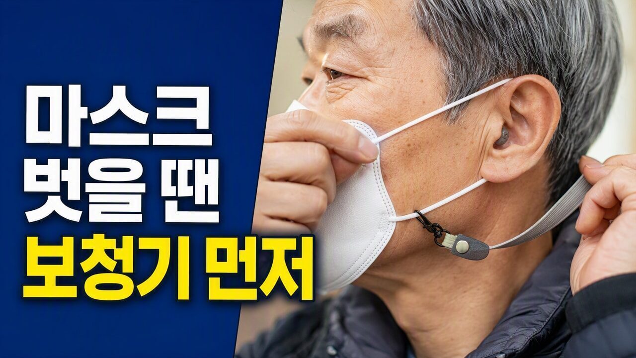 보청기 착용 후 마스크 벗을 때 자꾸 빠진다면? 분실 방지 클립과 이어락 활용법