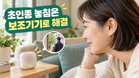 보청기 착용자를 위한 스마트 초인종 및 진동 알림 보조기기